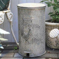 Retro Kitchen Trash Can 4 Gallon Pedal Bin - Vintage Rooster Design