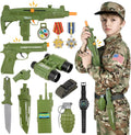 Kids Army Soldier Costume for Boys - Realistic Role Play Set