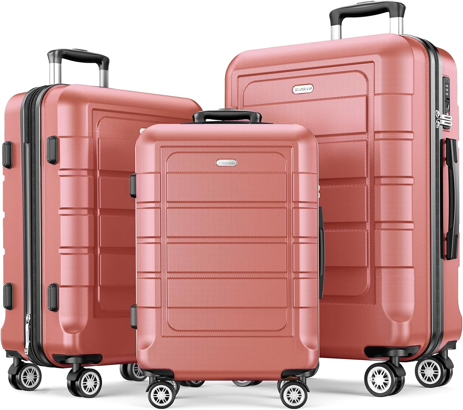 Durable Expandable Luggage Sets with TSA Lock and Double Wheels