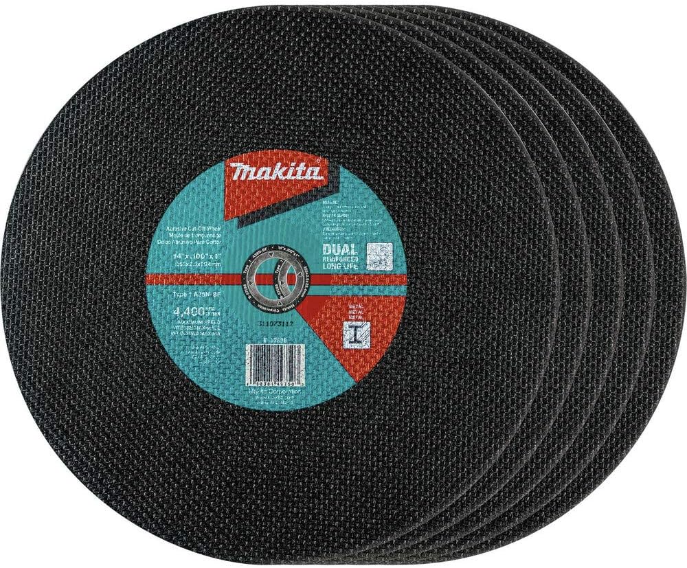 Makita B-57598-5 14in Abrasive Cut-Off Wheel for Metal Cutting