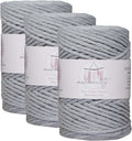 Makromecity 3mm Single Strand Macrame Cord 3 x 100 Yards - Natural