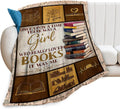 Throw Blanket for Reading - Soft Cozy Fleece Throw 80in x 60in