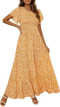 Smocked Floral Maxi Dress - Flowy Summer to Fall Favorite