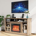 58in Fireplace TV Stand with 23in Electric Fireplace - Modern Media
