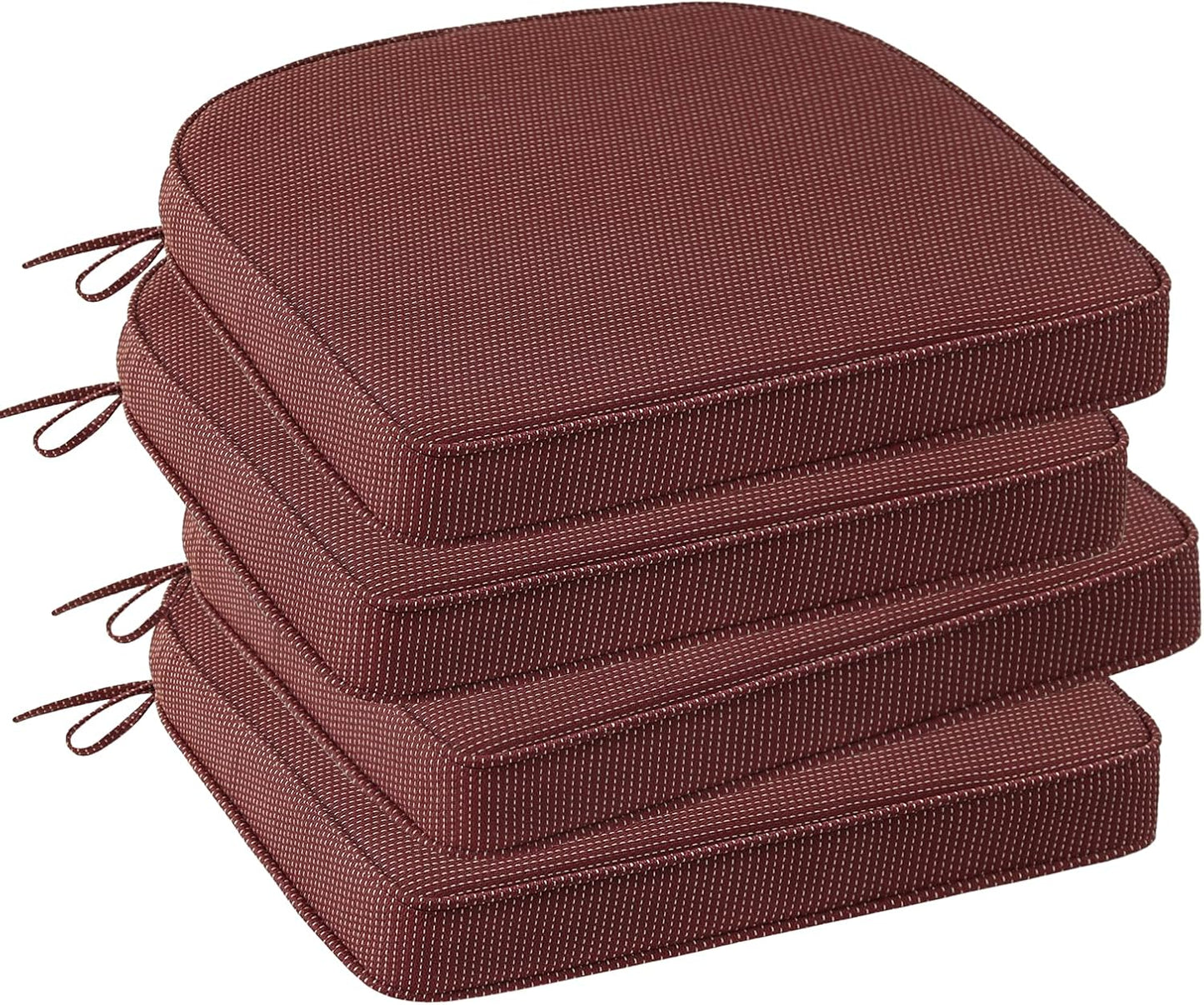 Outdoor Round Corner Seat Cushion Set of 4 for Patio Furniture