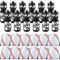 Baseball Water Bottle and Drawstring Bag Set - 24 oz, 24 Pcs