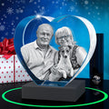 ArtPix 3D Premium Crystal Photo Heart - Personalized 3D Keepsake