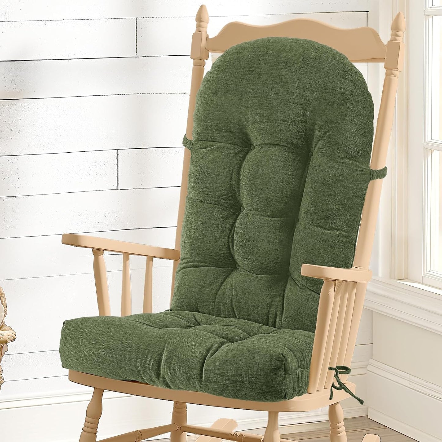 Rocking Chair Cushion with Chenille Fabric for Ultimate Comfort