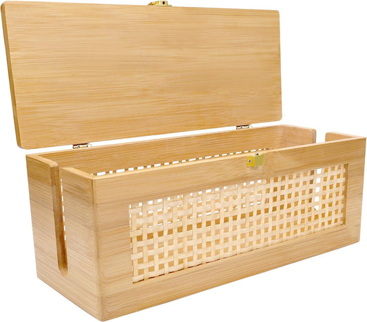 Under Desk Cable Organizer Box - Neatly Tuck Away Wires!