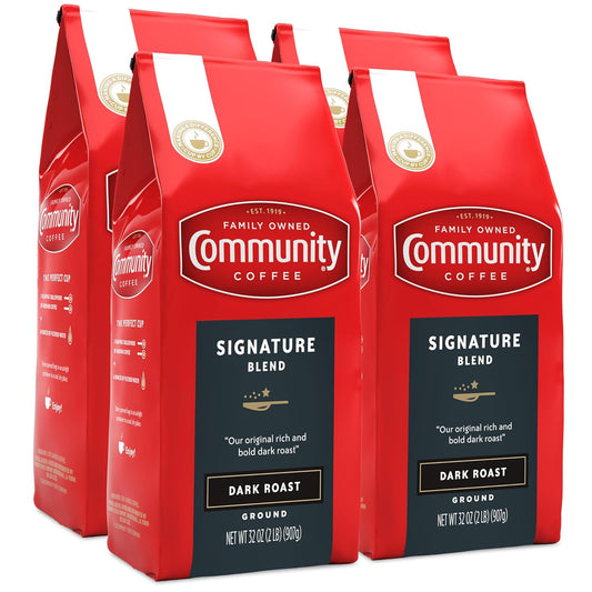 Community Coffee Signature Blend Dark Roast Ground Coffee 128oz