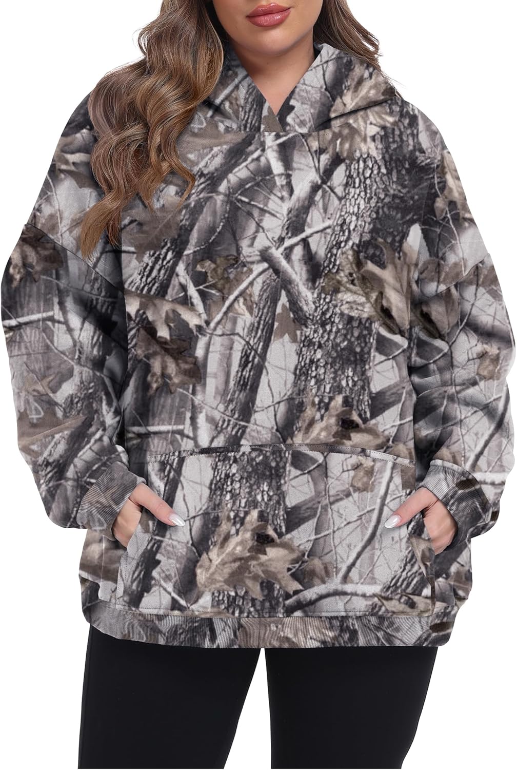 Plus Size Hoodies for Women - Cozy Fleece-Lined Sweatshirts