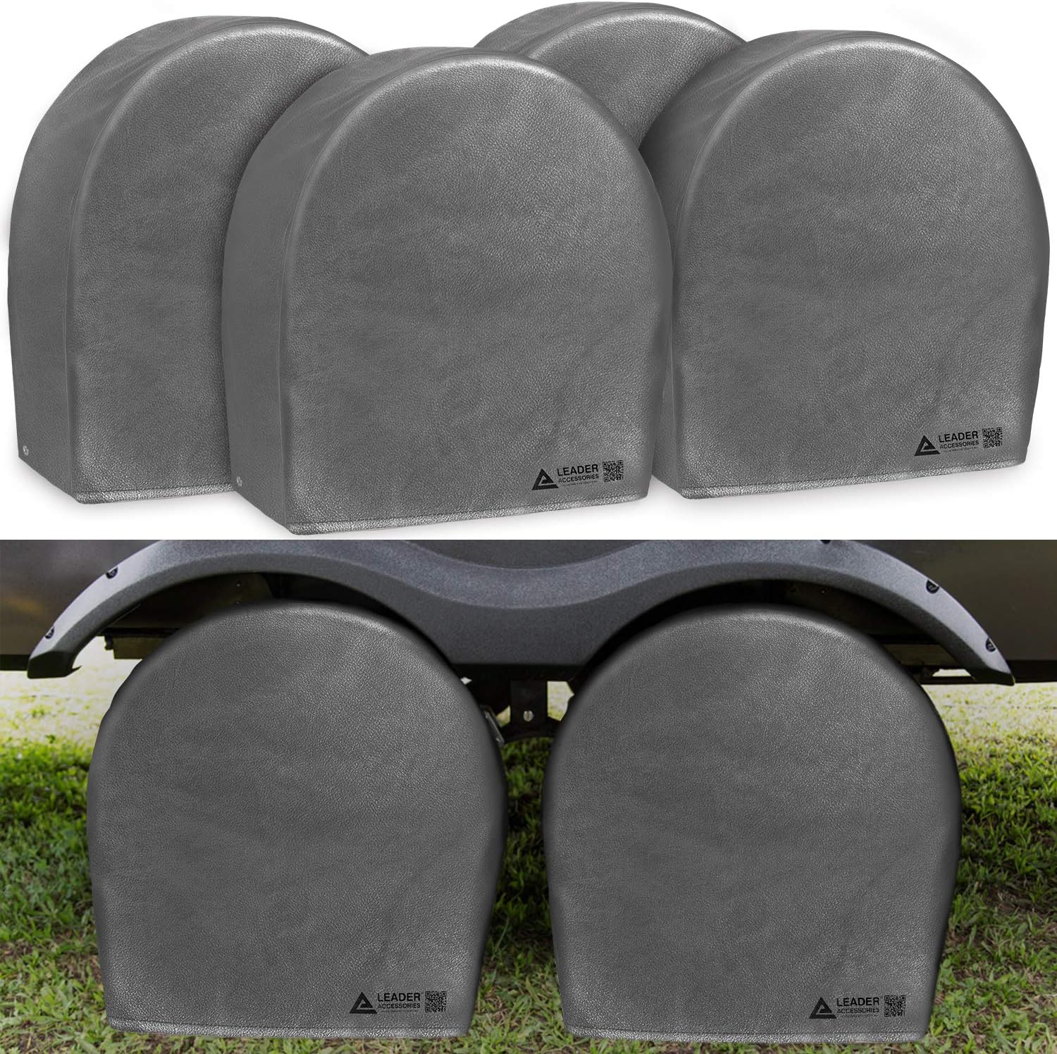 Heavy Duty Waterproof Tire Covers for Truck, SUV, Jeep, RV 26.75-29ft
