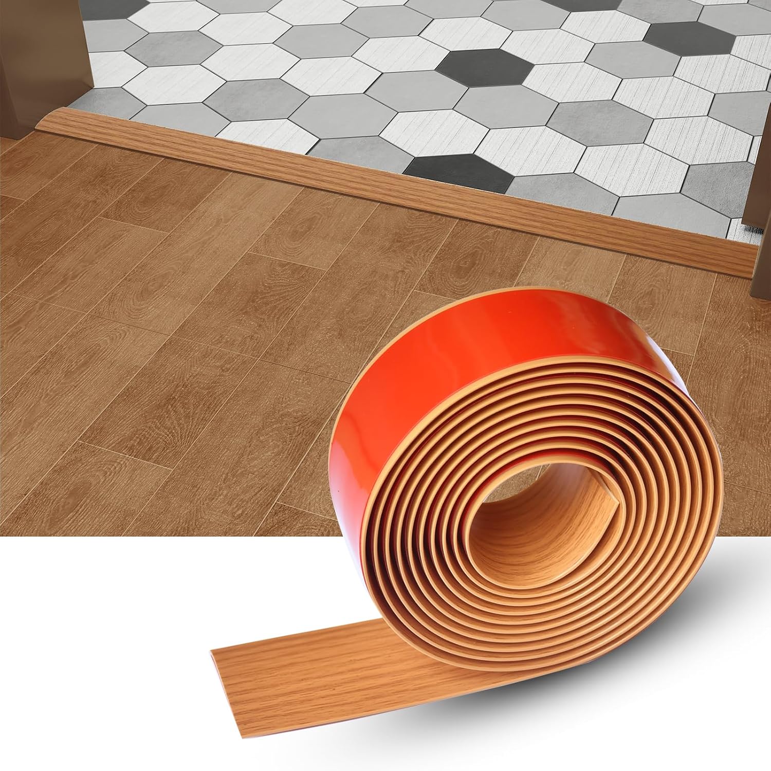 Floor Transition Strip for Easy Gap Covering and Repairing