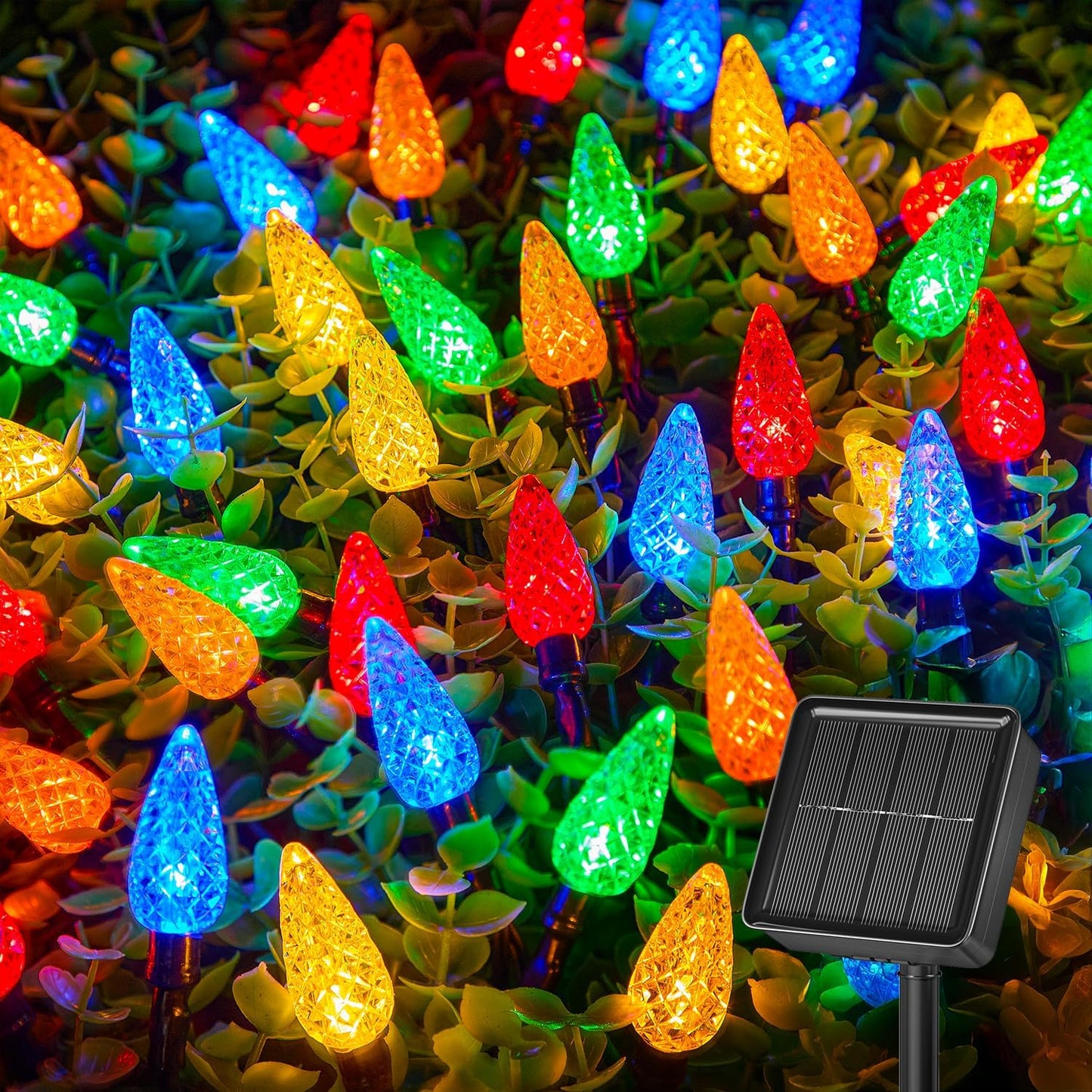 Brightown Solar Operated C6 Strawberry String Lights for Decor