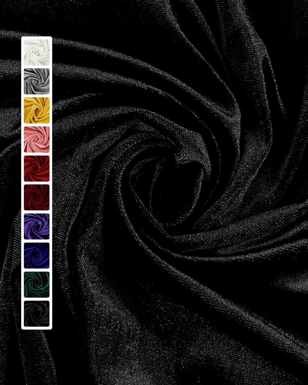 HOTGODEN Stretch Velvet Fabric for DIY Sewing and Upholstery
