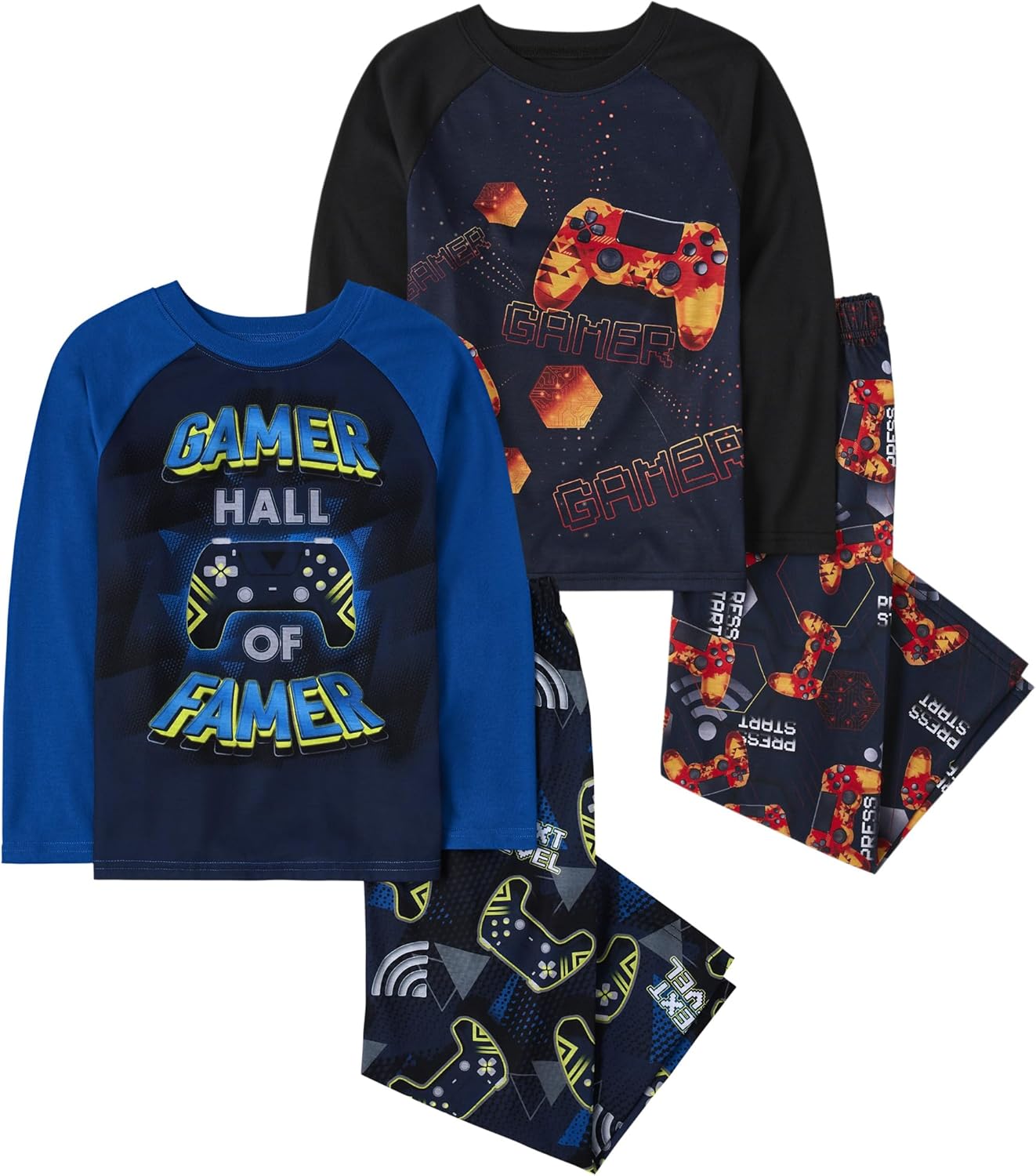 Boys' Long Sleeve Top and Pants Pajama Set for Comfy Nights