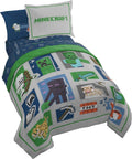 Minecraft Twin Bedding Set - Reversible Comforter 5-Piece