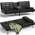 Homall Futon Sofa Bed with Adjustable Recliner and Cup Holders