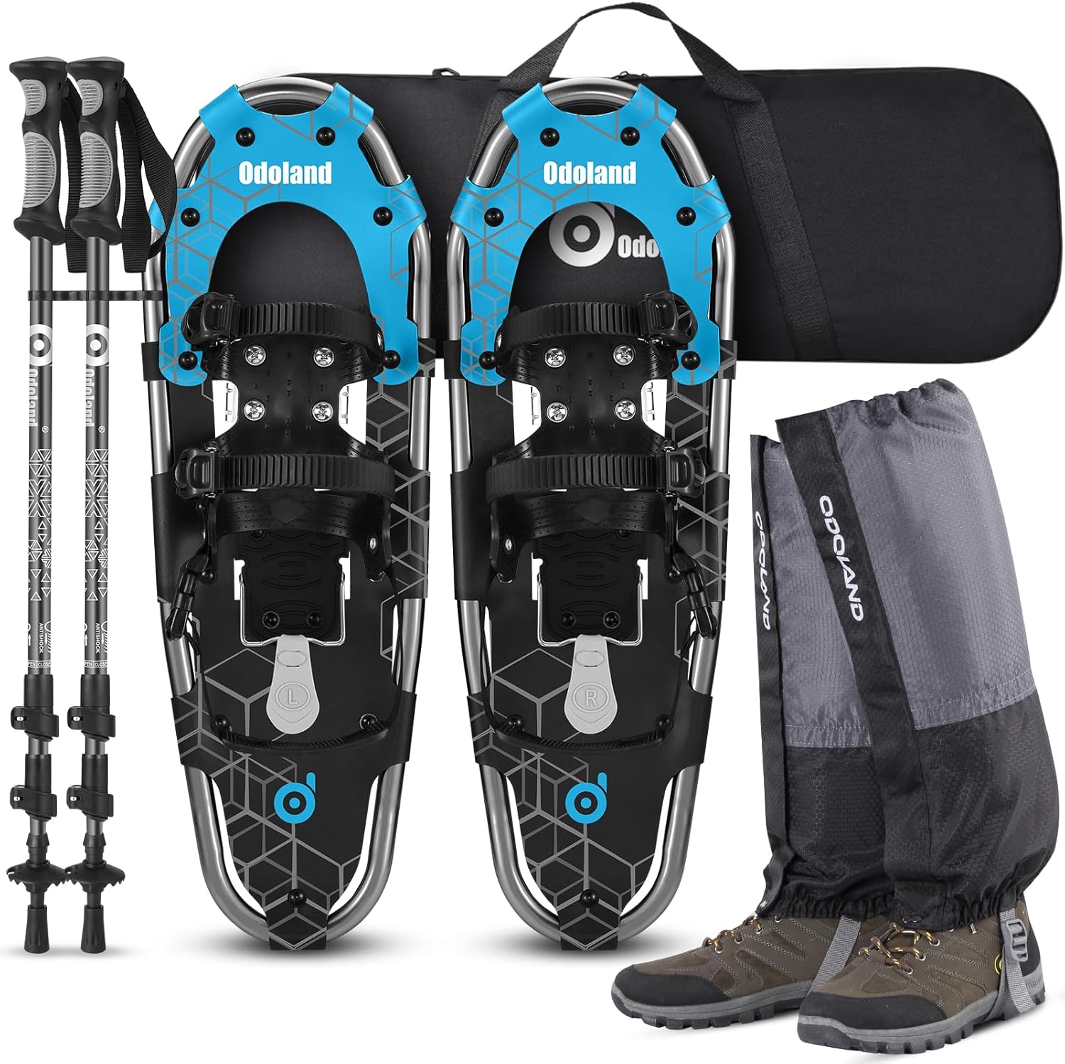 Odoland Snowshoes Set: Waterproof, Lightweight, Easy Wear