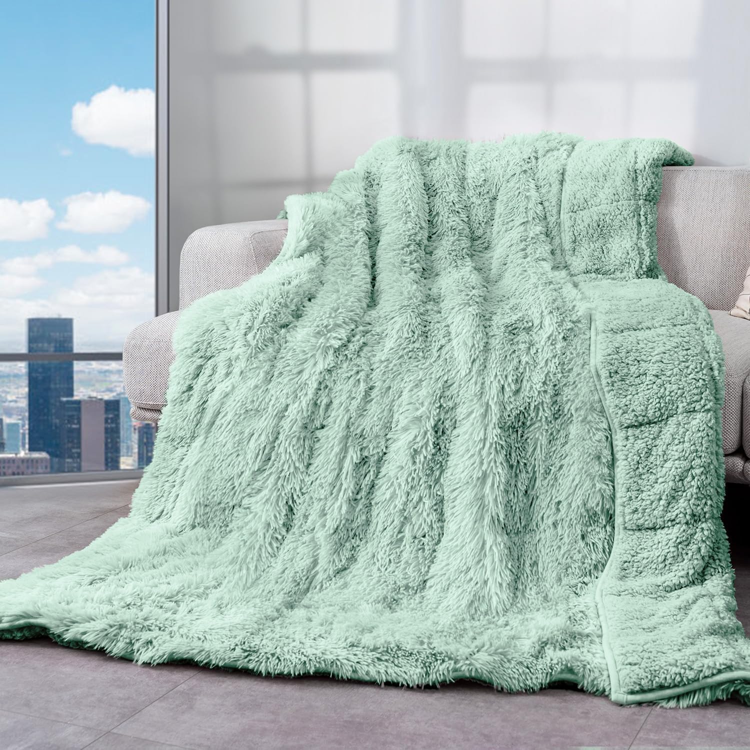 Cottonblue 15lbs Weighted Blanket 60x80 inches for Cozy Comfort