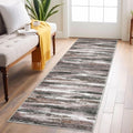 Modern Abstract Runner Rug 2x6 - Washable Non-Slip Soft Kitchen Runner