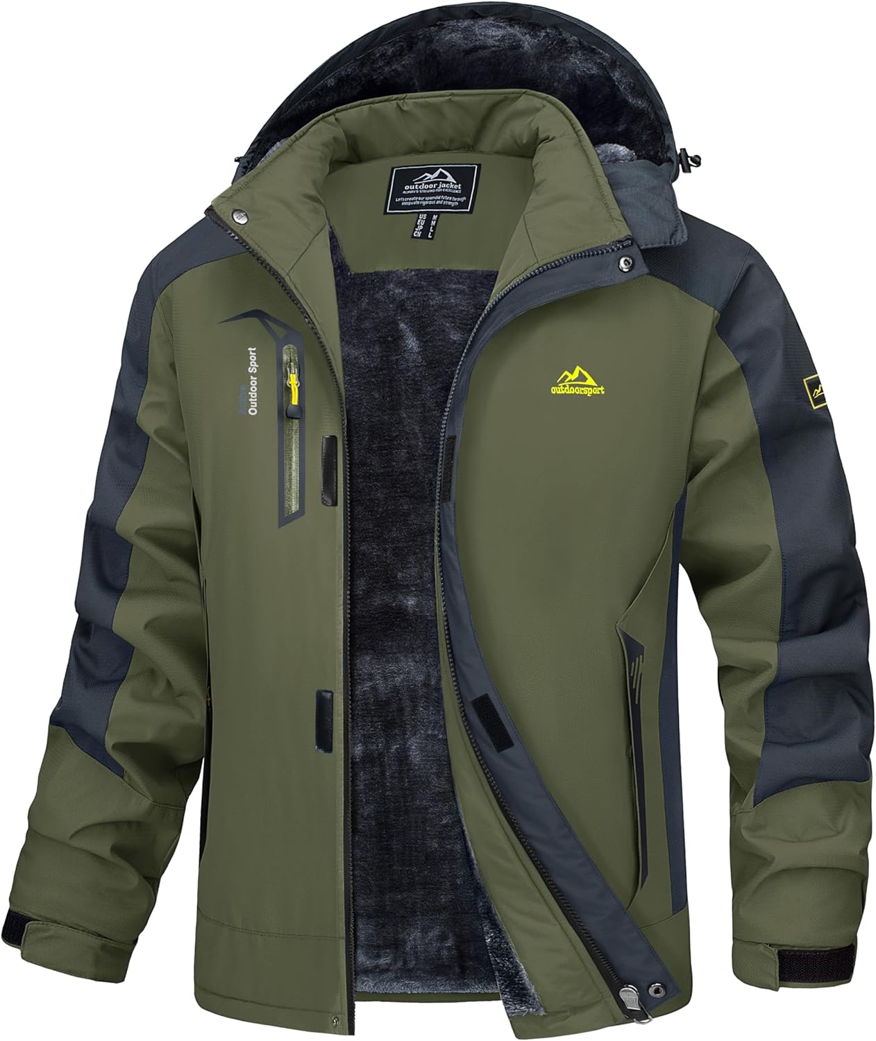MAGCOMSEN Men's Water Resistant Winter Coat