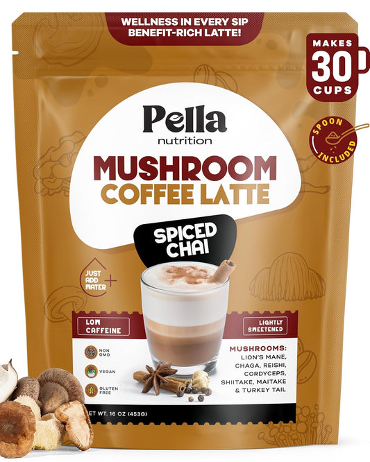 7-Mushroom Spiced Chai Latte - Organic Goodness