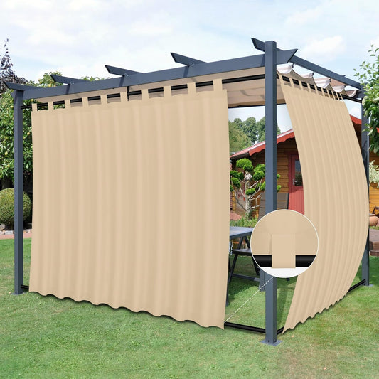 Easy-Going Outdoor Patio Curtains for Cabana, Porch, and More
