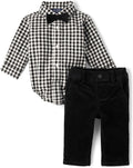 Trendy Baby Boys Button-Up Shirt and Pants Set for Special Occasions