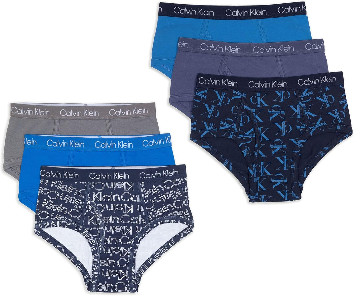 Calvin Klein Boys' Modern Cotton Briefs 6-Pack for Comfort