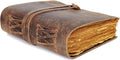 CLA Journal Vintage Leather Journal 8 x 6 in - Handcrafted Sketch Book