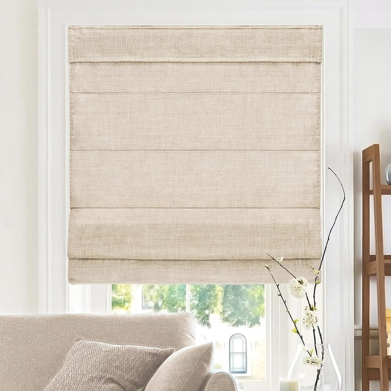 CHICOLOGY Roman Shades for Windows - Stylish Room Darkening Shades