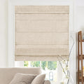 Roman Shades for Windows 34.5 in x 64 in - Room Darkening, Belgian