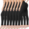 High Waisted Leggings for Women - 7-Pack Buttery Soft Stretch
