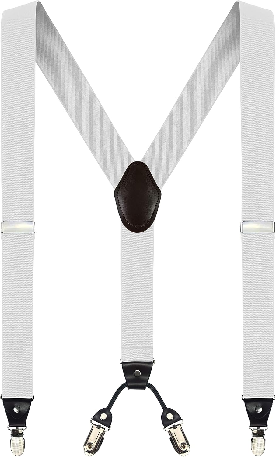 Moulen Men's Y-Back 1.4 Inches Wide Adjustable Suspenders