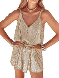 Sparkly Sequin V-Neck Dress by MIYIEONZ
