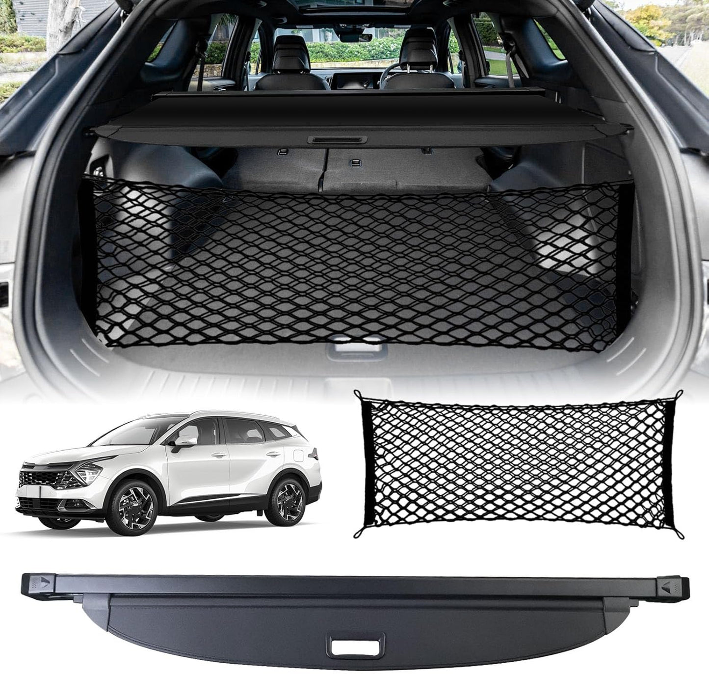 Kia Sportage Cargo Cover - Privacy Retractable Storage Shield