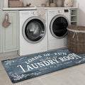 Laundry Room Rug Runner 24x60 in Teal - Comfortable Anti-Fatigue Mat