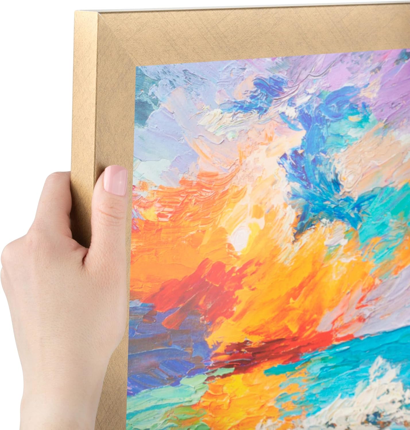 ArtToFrames 8x20 Inch Gold Picture Frame for Your Art or Photos