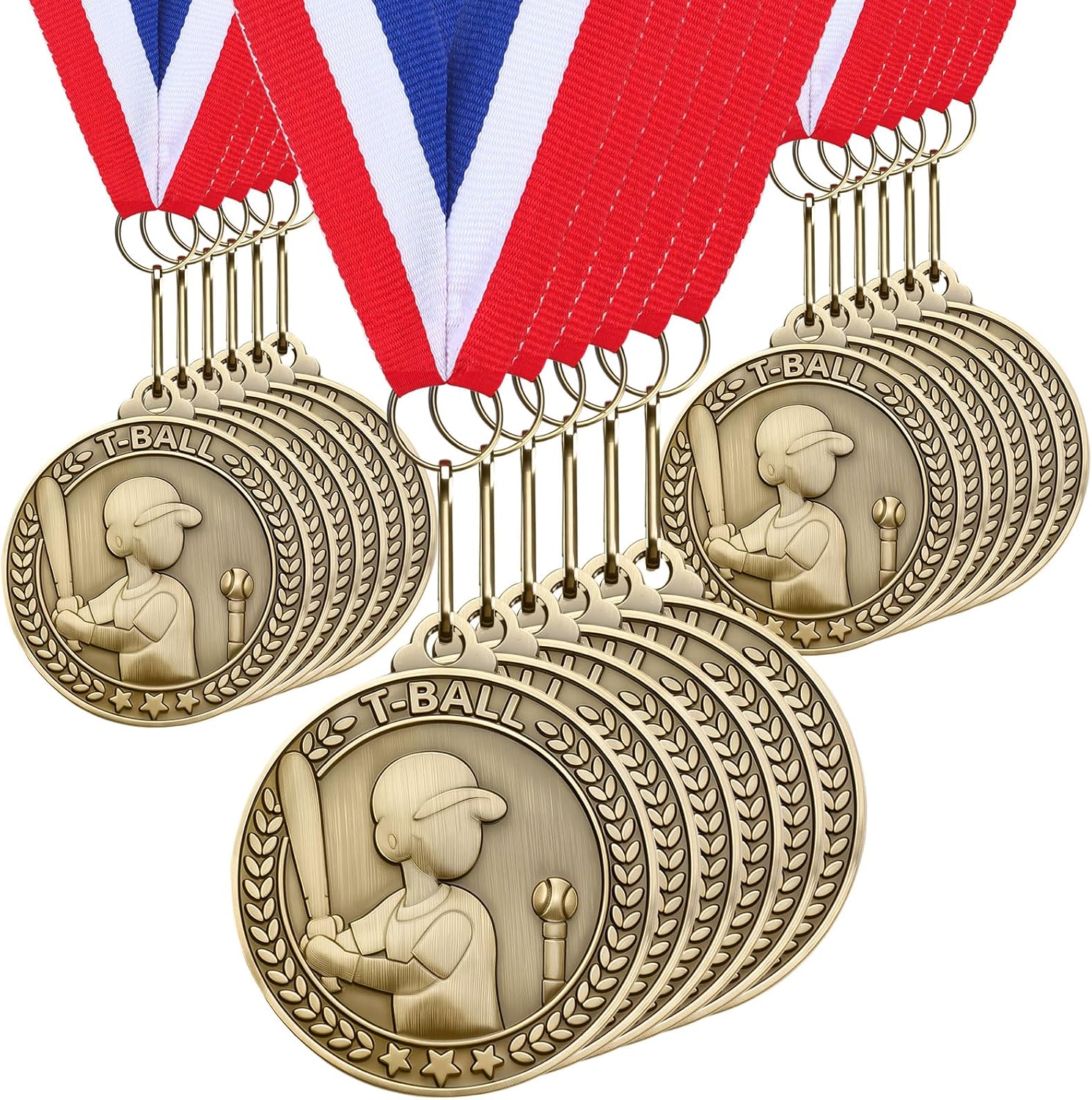 30 Pcs Gold Medals Bulk for Sports Awards and Participation Gifts
