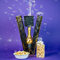Luxe Bubble Box with Caramel White Chocolate Popcorn - Birthday