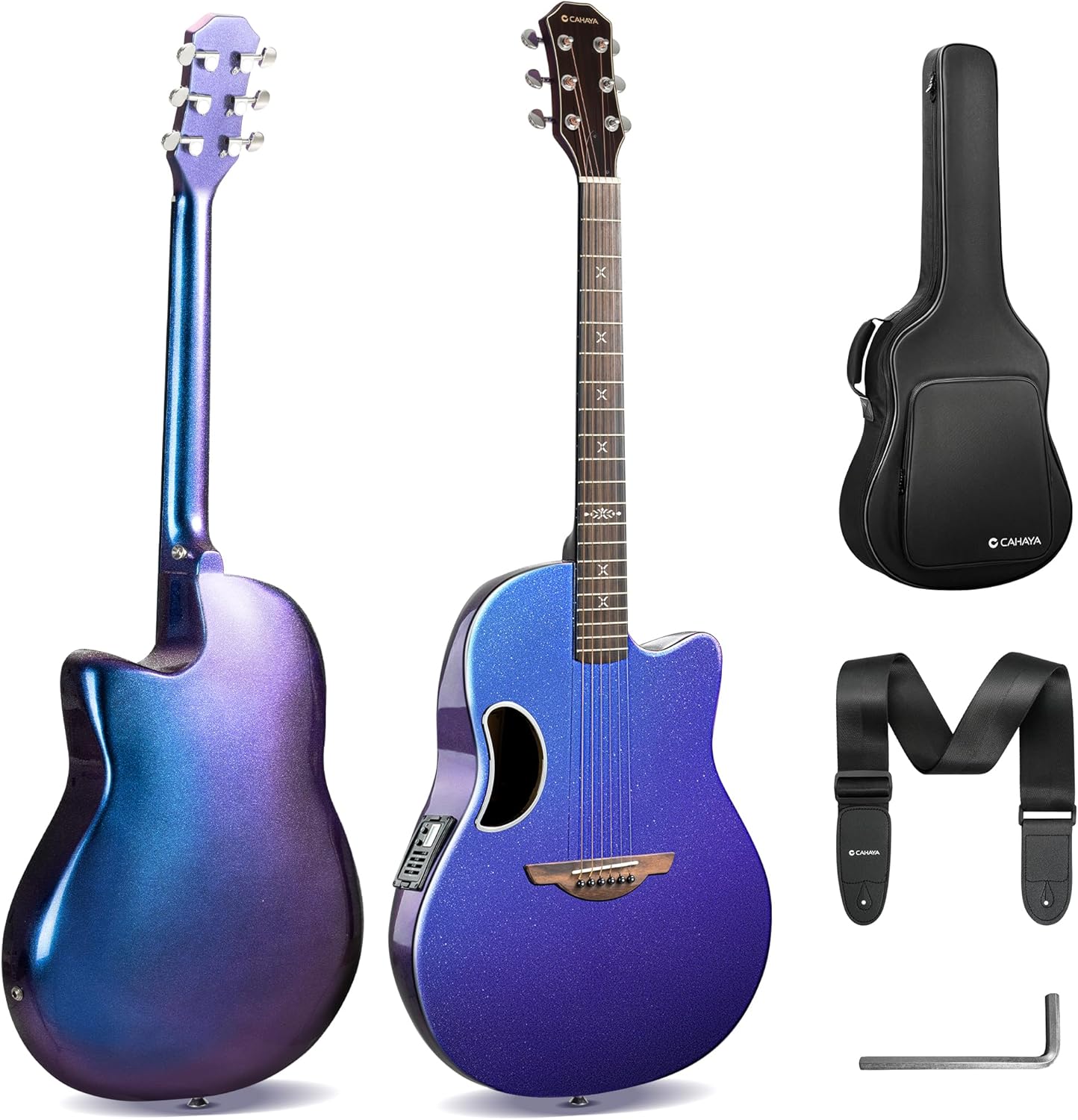 CAHAYA Acoustic Electric Guitar Kit - 41 Carbon Fiber Set