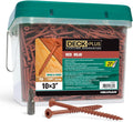 Deck Plus 3 in Epoxy Coated Exterior Wood and Fence Screws - Rust