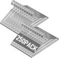 Wire Metal Clothes Hangers Bulk 250 Pack - Space Saving, Sturdy 12