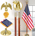 XIFAN Deluxe 8 FT Indoor American Flag and Pole Set - Elegant Display
