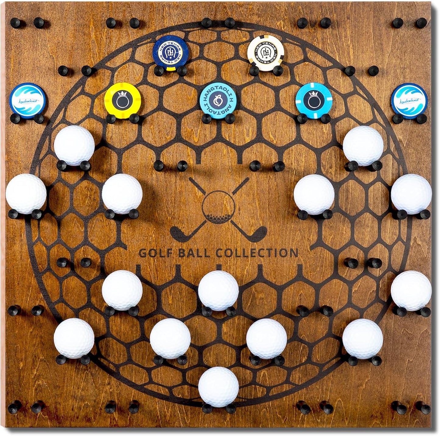 Wall Mount Golf Ball Display Case - Perfect Golf Gift!