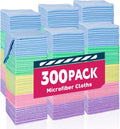 Microfiber Towels Bulk 300 Pack for Cars and Home Cleaning