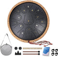 Steel Tongue Drum 13 in 15-Note Handpan Drum - Soothing 432 Hz