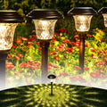 Solar Pathway Lights 8 Pack - Warm White Garden LED Path Lights