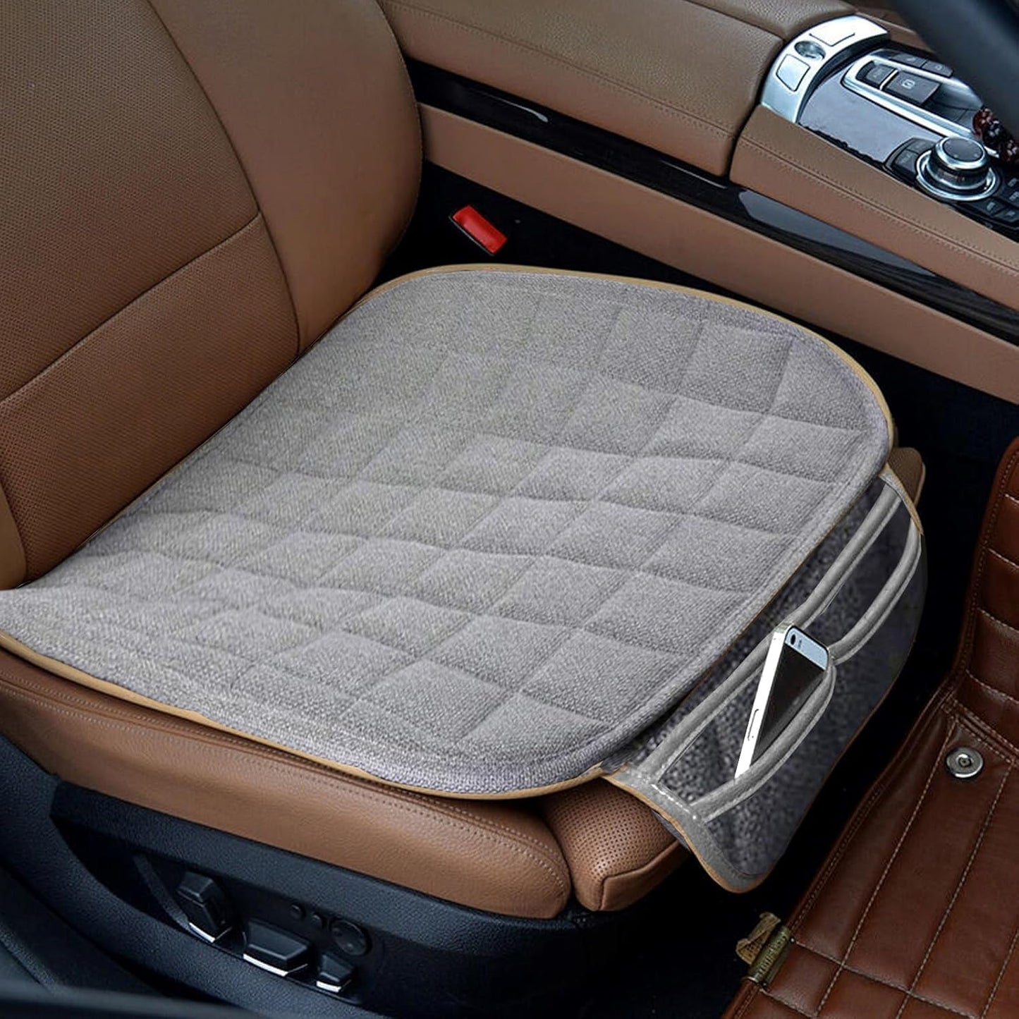 Suninbox Linen Seat Cover for Car - Comfortable Protection